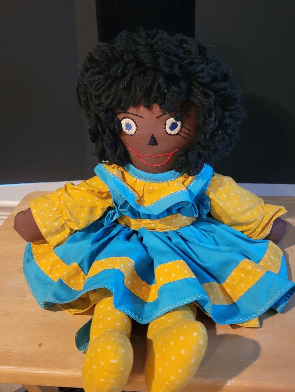 Carribean Americana Folk Art Handmade Ethnic Doll  Virgin Islands 19"